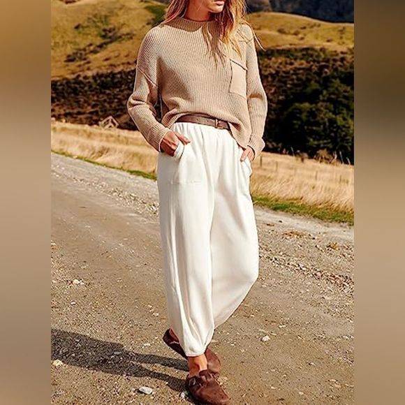 Dust Storm Comfy Fall Knit Top and Joggers Set